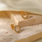 Aretes Topin Basic Dorado – Waterproof en Acero Inoxidable - Imagen 4