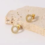 Aretes Topin Basic Dorado – Waterproof en Acero Inoxidable - Imagen 5
