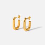 Aretes Valentina Dorado – Waterproof en Acero Inoxidable