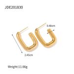 Aretes Valentina Dorado – Waterproof en Acero Inoxidable - Imagen 3